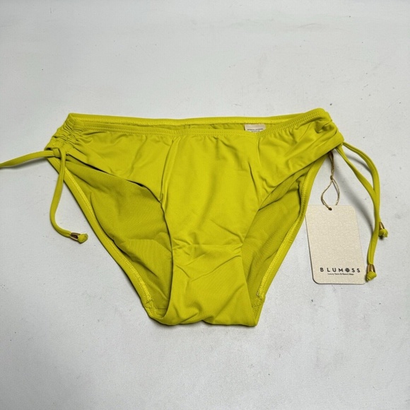 NEW BLUMOSS CARENA HALTER HIPSTER BOTTOM ONLY - LIME YELLOW XS - Picture 3 of 13